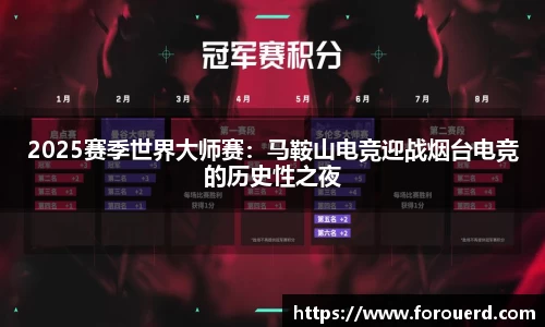 2025赛季世界大师赛：马鞍山电竞迎战烟台电竞的历史性之夜